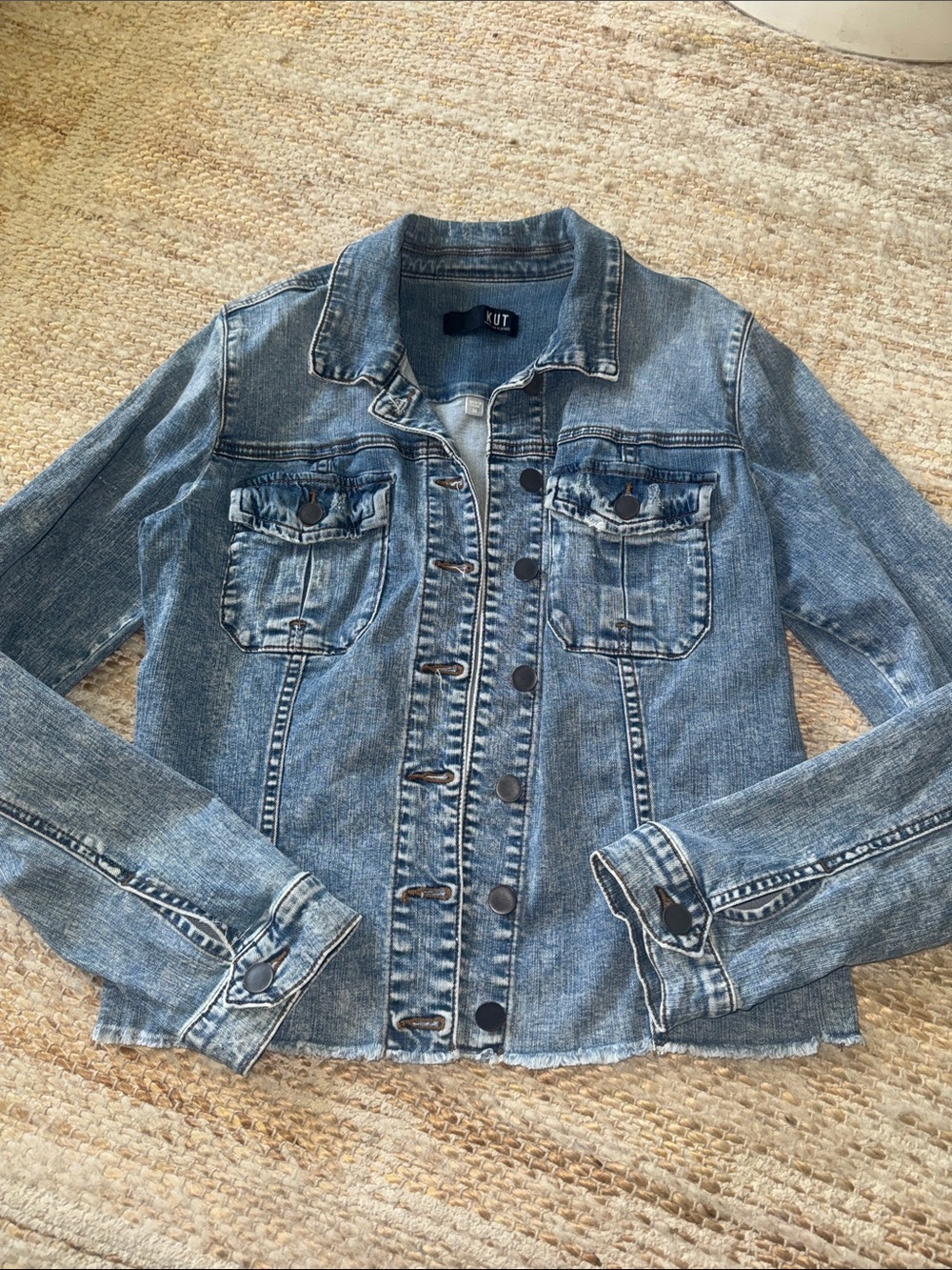 Kut from the Kloth Light Blue Denim Jean Jacket